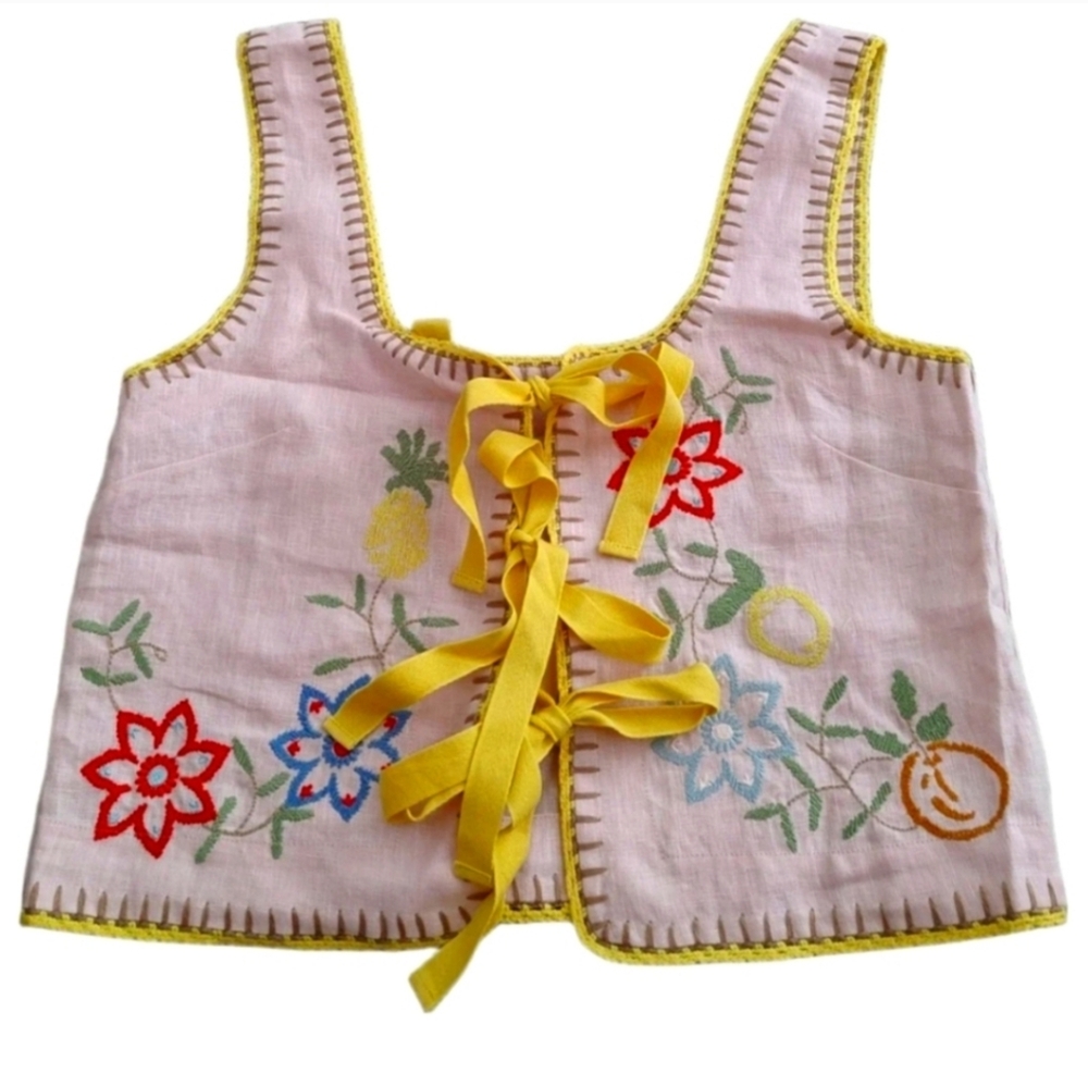 Alemais Linen Vest Au8 Us4